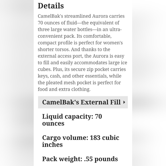 CamelBak Aurora Hydration Pack in Purple - Picture 2 of 5